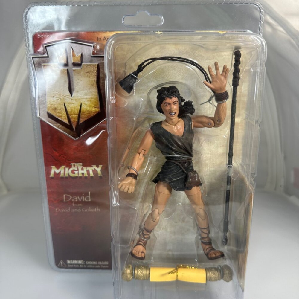 NIB THE MIGHTY TOYS The Mighty David from David and Goliath htf RARE